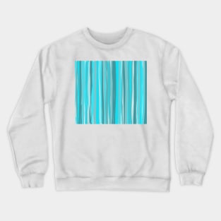 Teal Stripes: Vertical Crewneck Sweatshirt